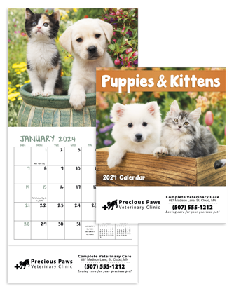 Puppies & Kittens - Mini calendar combined ad image