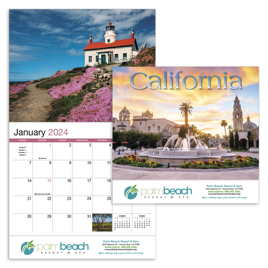 California Appointment Calendar Stapled Koozie Group