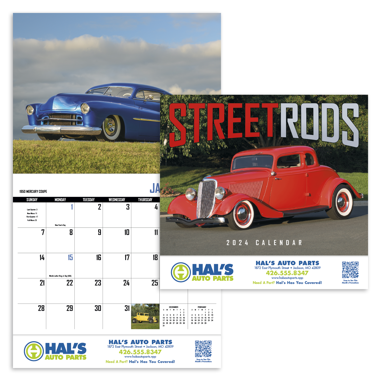 Street Rod Fever Appointment Calendar - Stapled | Koozie Group