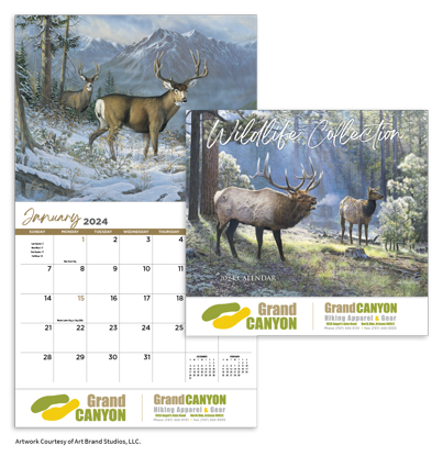 Wildlife Collection Appointment Calendar	 calendar combined ad image