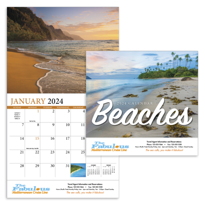 Beaches Appointment Calendar	 calendar combined ad image