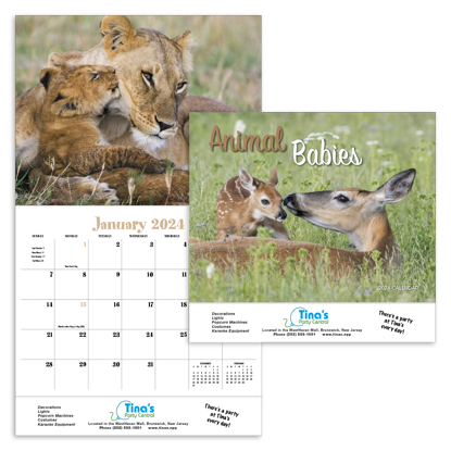 Animal Babies Appointment Calendar	 calendar combined ad image