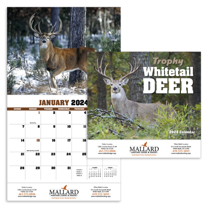 Trophy Whitetail Deer Appointment Calendar	 calendar combined ad image