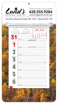 4402 ad Full-Color Weekly Memo calendar ad image