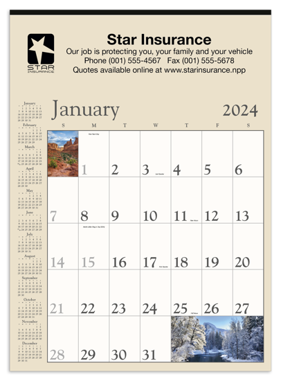 Imprinted Memo Calendars (2024)