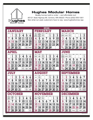 Big Numbers Span-A-Year calendar ad image