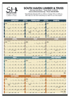 Time Management Span-A-Year (Non-Laminated) calendar ad image
