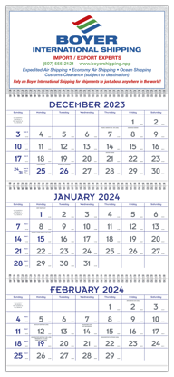 Blue & Grey Commercial Planner calendar ad image