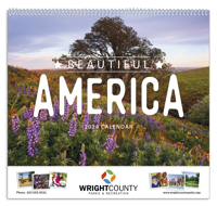 Beautiful America calendar cover ad image