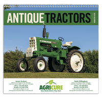 Antique Tractors calendar cover ad image