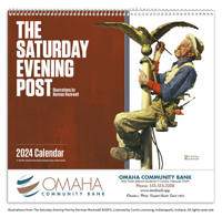 The Saturday Evening Post - Spiral calendar cover ad image