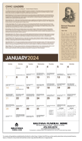 African-American Heritage: Dr. M Luther King Jr. calendar open ad image