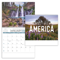 Beautiful America calendar combined blank image