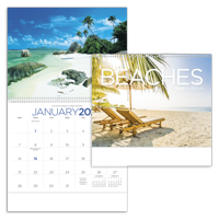 Beaches calendar combined blank image