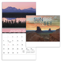Sunrise Sunset calendar combined blank image