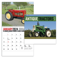 Antique Tractors calendar combined blank image