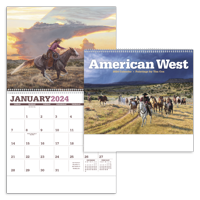 American West by Tim Cox calendar combined blank image