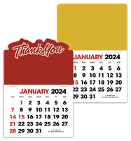 2-Color Stick Up Grid English (13-Month) calendar combined blank image