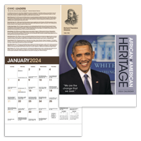 African-American Heritage Barack Obama calendar combined blank image