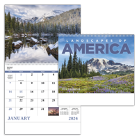Landscapes of America - Spiral calendar combined blank image