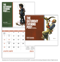 The Saturday Evening Post - Spiral calendar combined blank image