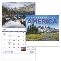 Landscapes of America - Stapled calendar combined blank image