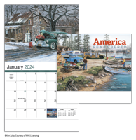 America Remembered Appointment Calendar - Stapled	 calendar combined blank image