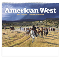American West by Tim Cox calendar blank cover image