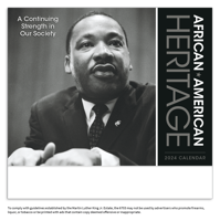 African-American Heritage: Dr. M Luther King Jr. calendar blank cover image