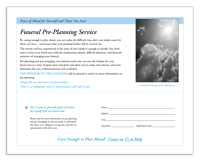 God's Gift w Funeral Pre-Planning Sheet - Spiral calendar image