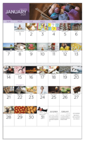 National Day - Spiral calendar blank open image