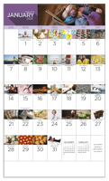 National Day - Stapled calendar blank open image