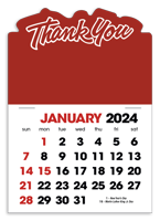 2-Color Stick Up Grid English (13-Month) calendar blank image