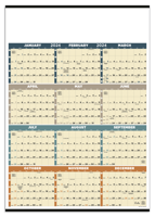 Time Management Span-A-Year (Non-Laminated) calendar blank image