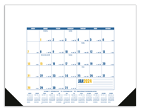 Multi-Color Desk Pad calendar blank image