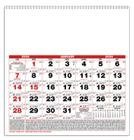 Small Almanac calendar blank image