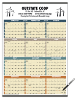 Picture of Time Management Span-A-Year (Laminated w/Marker)