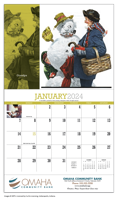 	Norman Rockwell Appointment Calendar - Stapled calendar open ad image