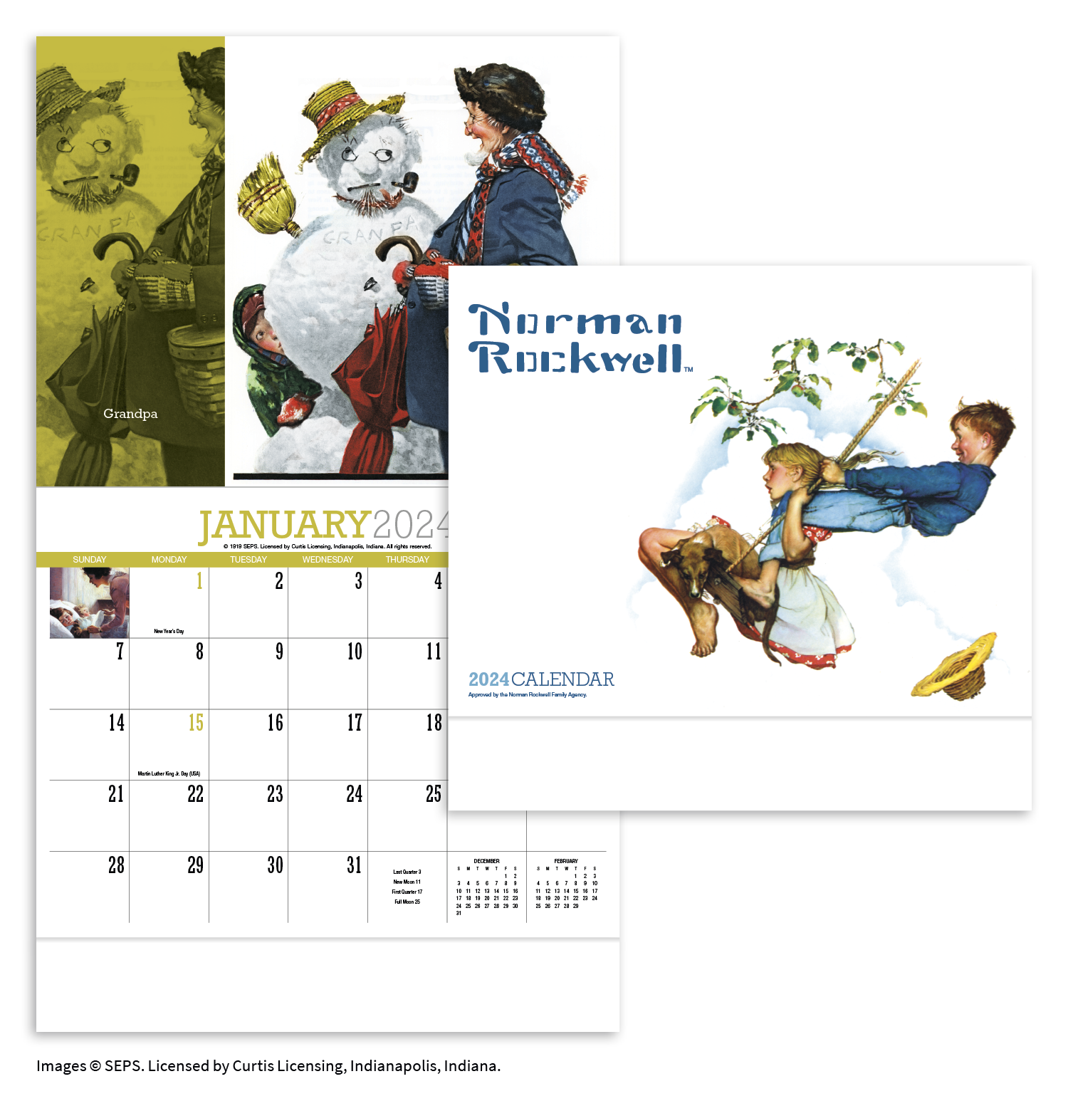 Norman Rockwell Appointment Calendar - Stapled | Koozie Group