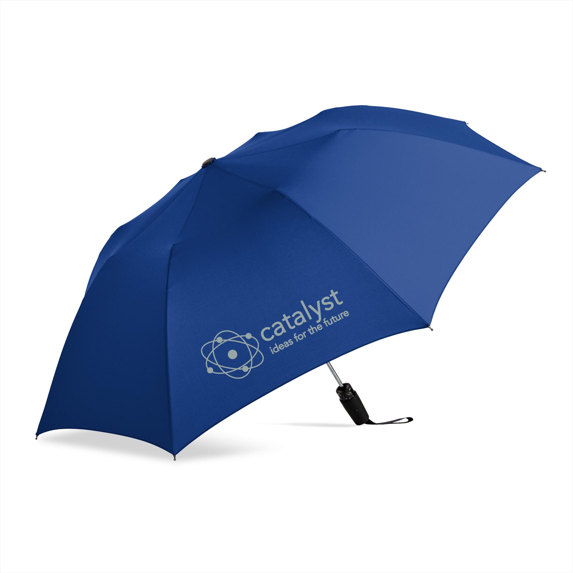 GoGo® by Shed Rain™ 44" Arc RPET Auto Open Compact Umbrella Koozie Group