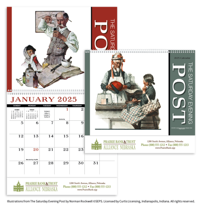 Saturday Evening Post Appointment Calendar - Spiral  419_25_1.png