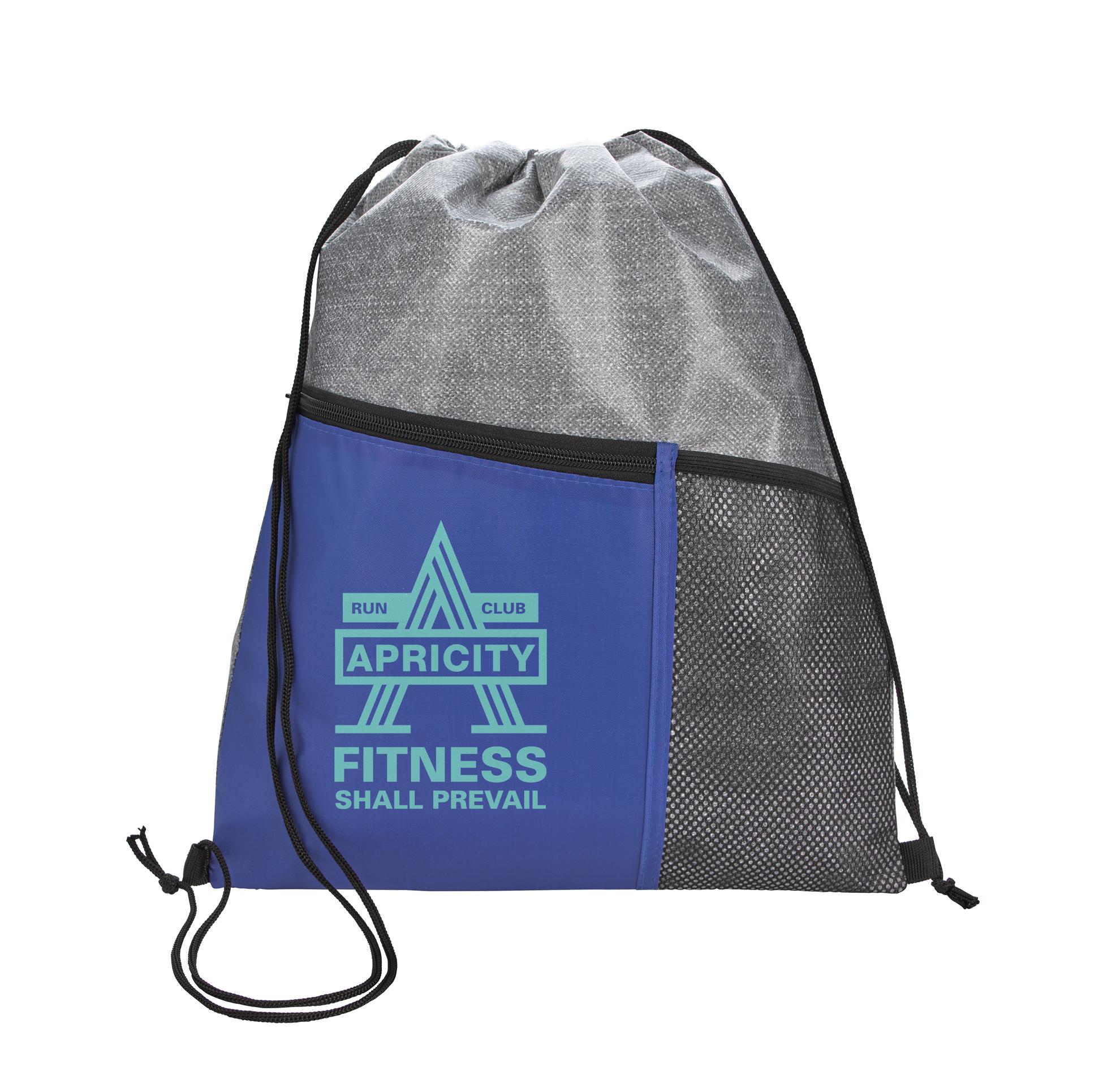 Heathered RPET Non-Woven Drawstring Backpack