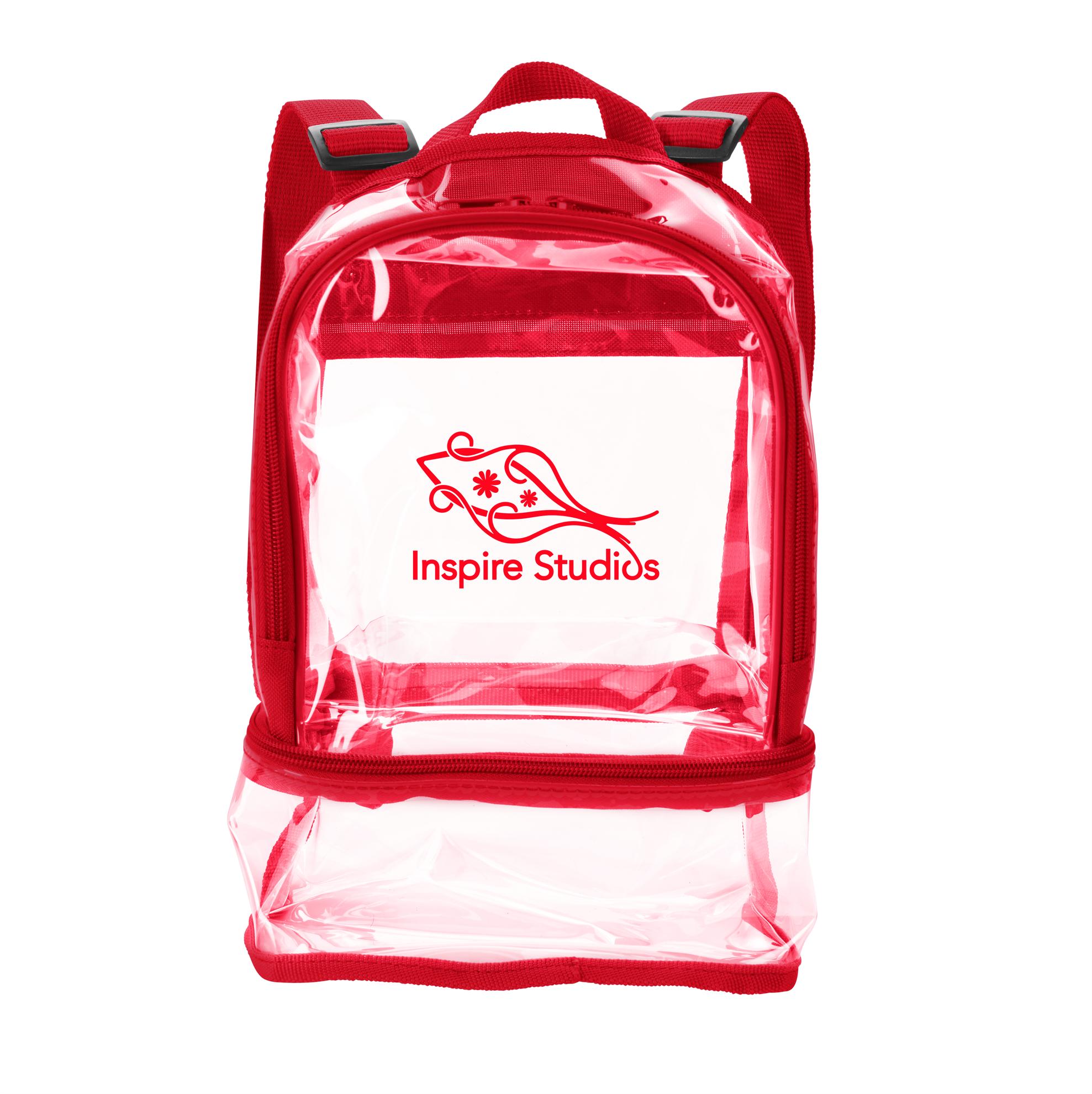 Clear Recycled TPU Dual Mini Backpack