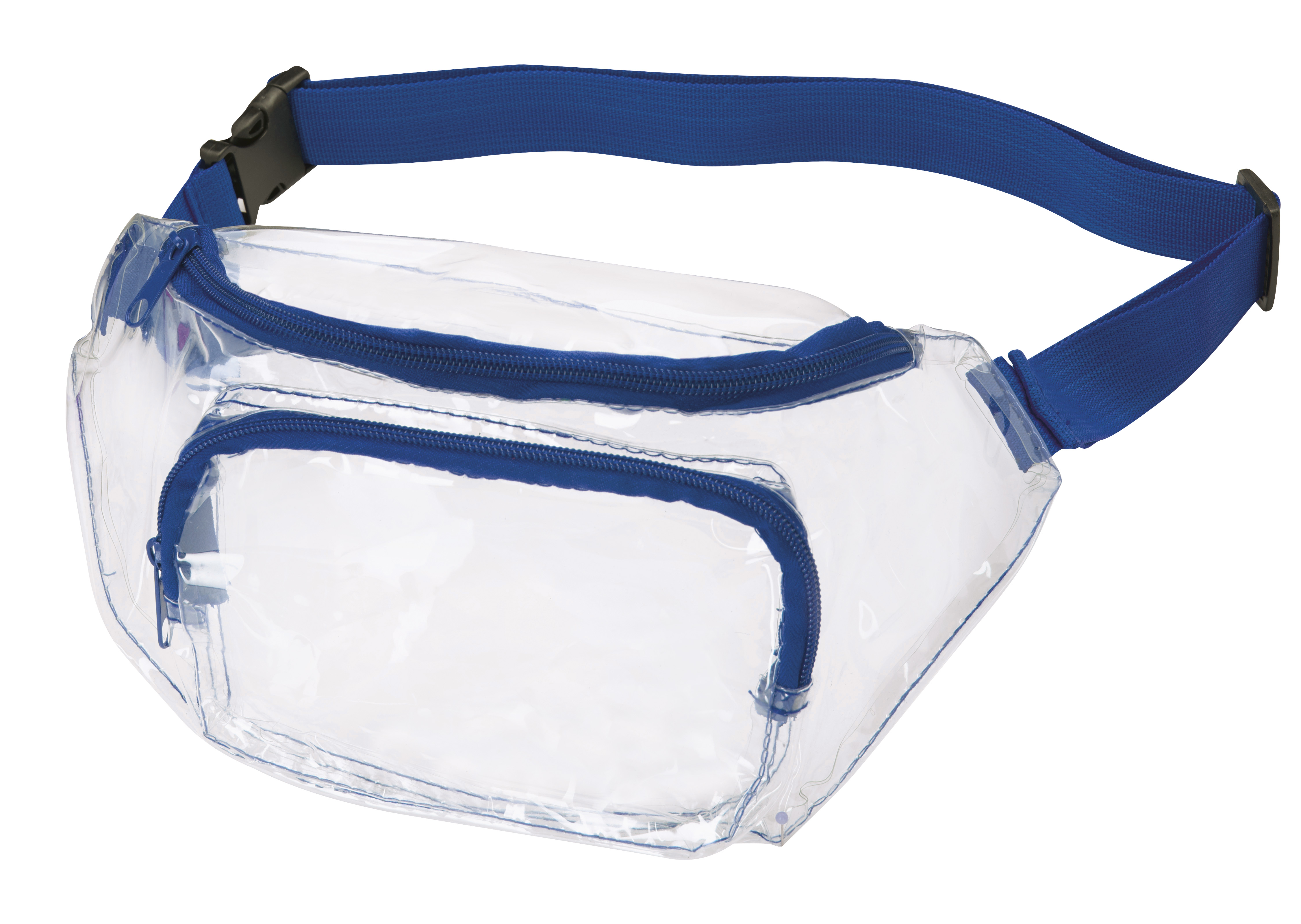 clear blue fanny pack