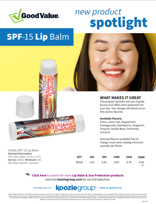 Lip Balm Spotlight (.pdf)
