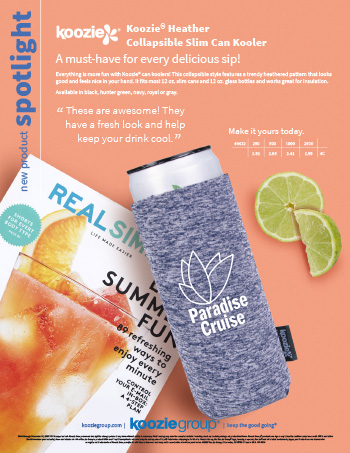 New Product Spotlight - Slim Heather Collapsible Can Kooler (.pdf)